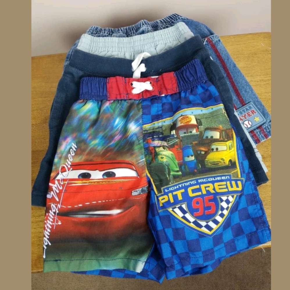 Set of 4 Summer Everyday Shorts Boys Toddler 18Mos